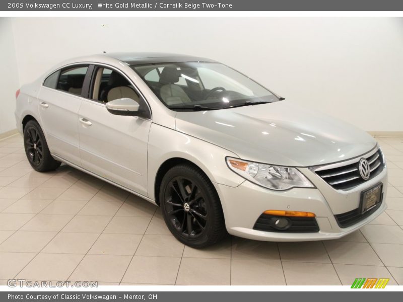 White Gold Metallic / Cornsilk Beige Two-Tone 2009 Volkswagen CC Luxury