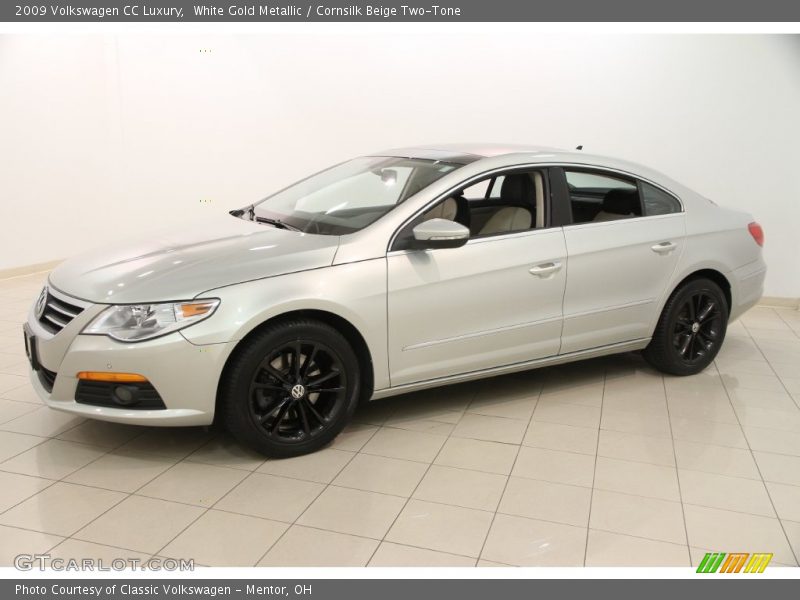White Gold Metallic / Cornsilk Beige Two-Tone 2009 Volkswagen CC Luxury