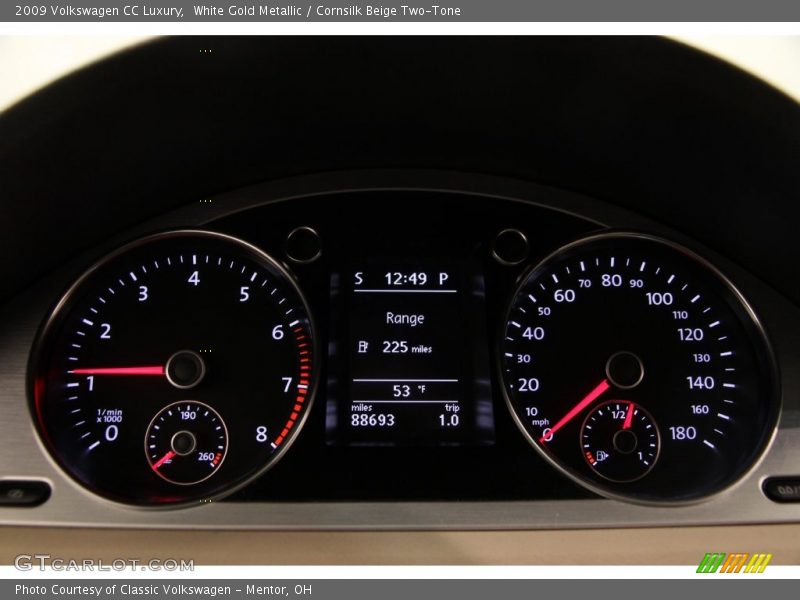 White Gold Metallic / Cornsilk Beige Two-Tone 2009 Volkswagen CC Luxury