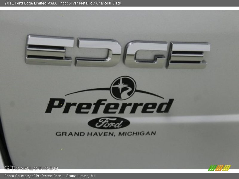 Ingot Silver Metallic / Charcoal Black 2011 Ford Edge Limited AWD