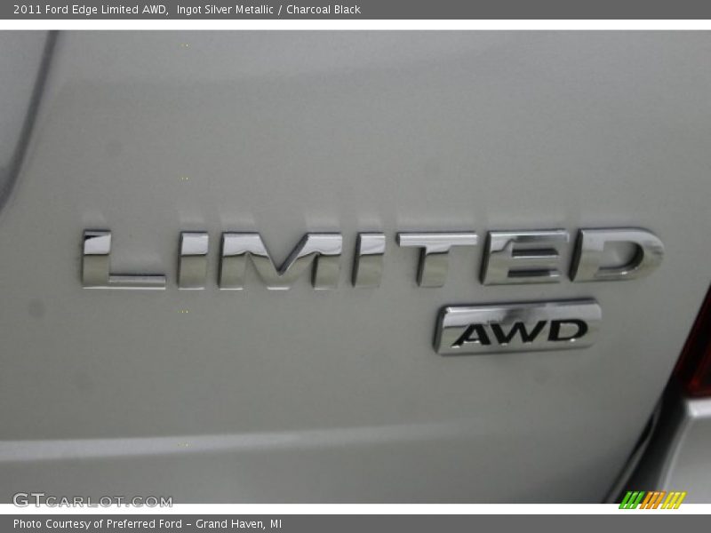 Ingot Silver Metallic / Charcoal Black 2011 Ford Edge Limited AWD