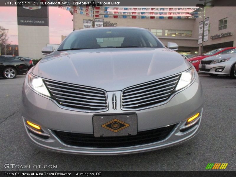 Ingot Silver / Charcoal Black 2013 Lincoln MKZ 2.0L EcoBoost AWD