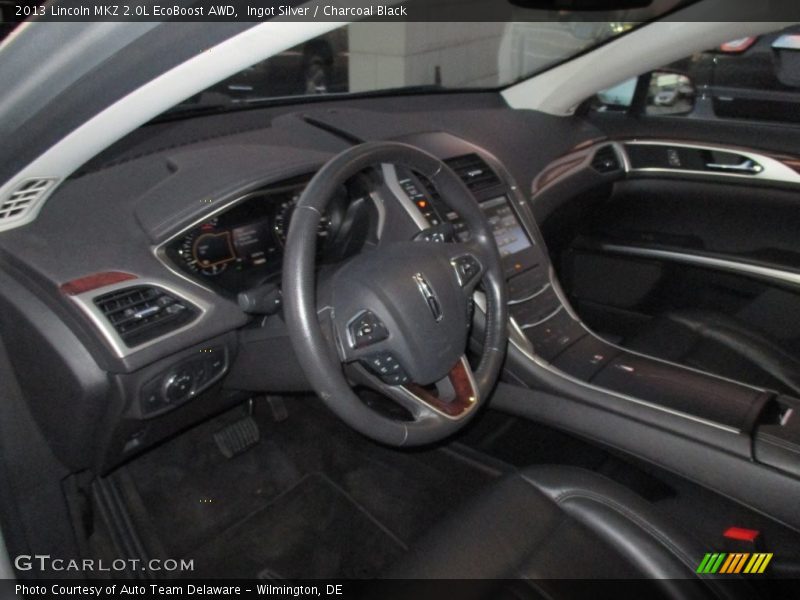 Ingot Silver / Charcoal Black 2013 Lincoln MKZ 2.0L EcoBoost AWD