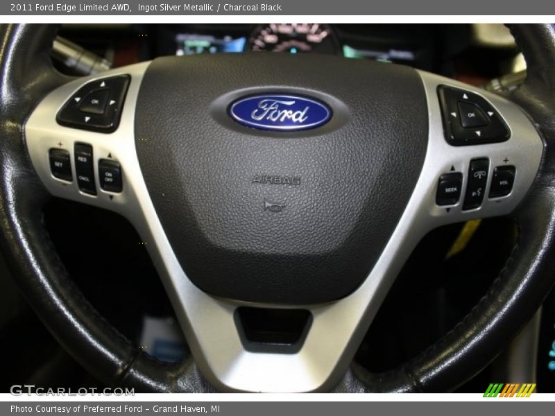 Ingot Silver Metallic / Charcoal Black 2011 Ford Edge Limited AWD