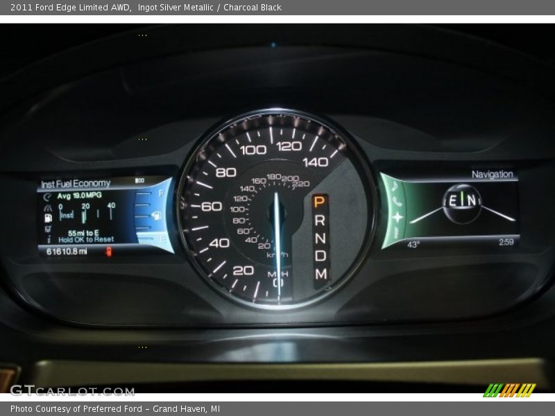 Ingot Silver Metallic / Charcoal Black 2011 Ford Edge Limited AWD