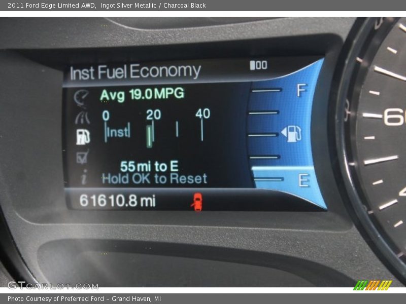 Ingot Silver Metallic / Charcoal Black 2011 Ford Edge Limited AWD