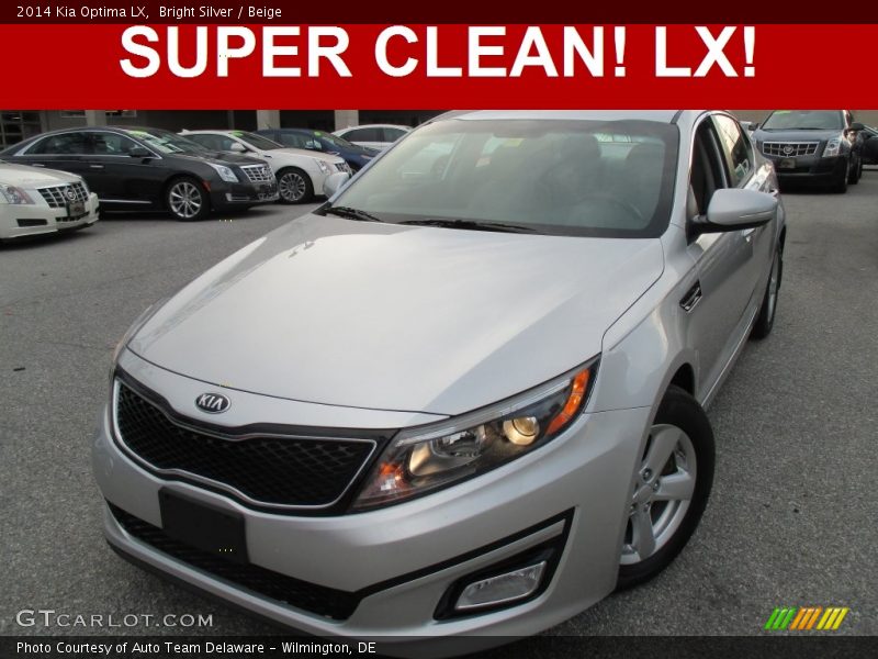 Bright Silver / Beige 2014 Kia Optima LX