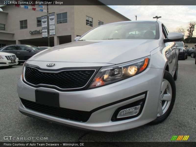 Bright Silver / Beige 2014 Kia Optima LX