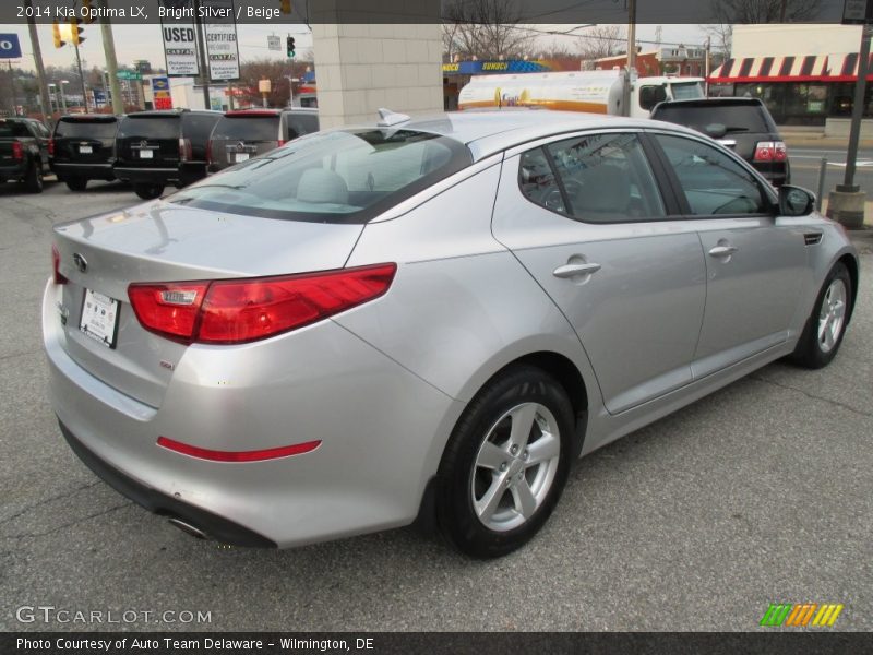 Bright Silver / Beige 2014 Kia Optima LX