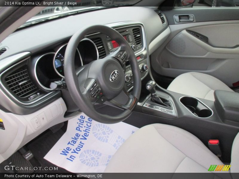Bright Silver / Beige 2014 Kia Optima LX