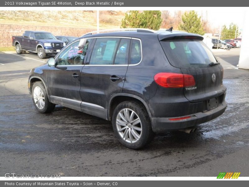 Deep Black Metallic / Beige 2013 Volkswagen Tiguan SE 4Motion