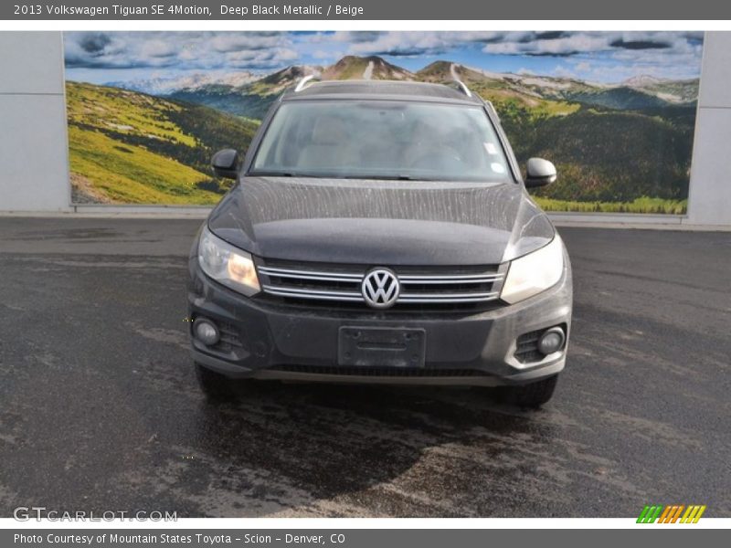 Deep Black Metallic / Beige 2013 Volkswagen Tiguan SE 4Motion