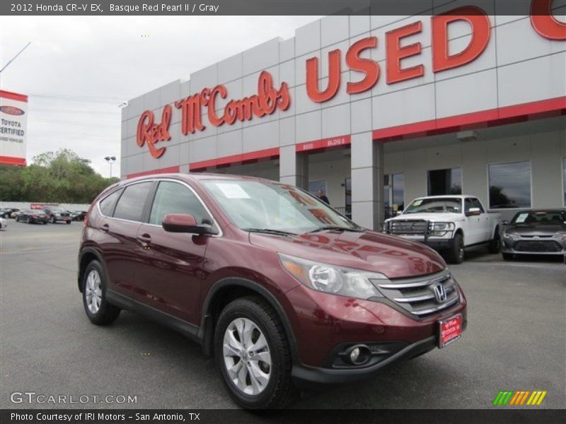 Basque Red Pearl II / Gray 2012 Honda CR-V EX