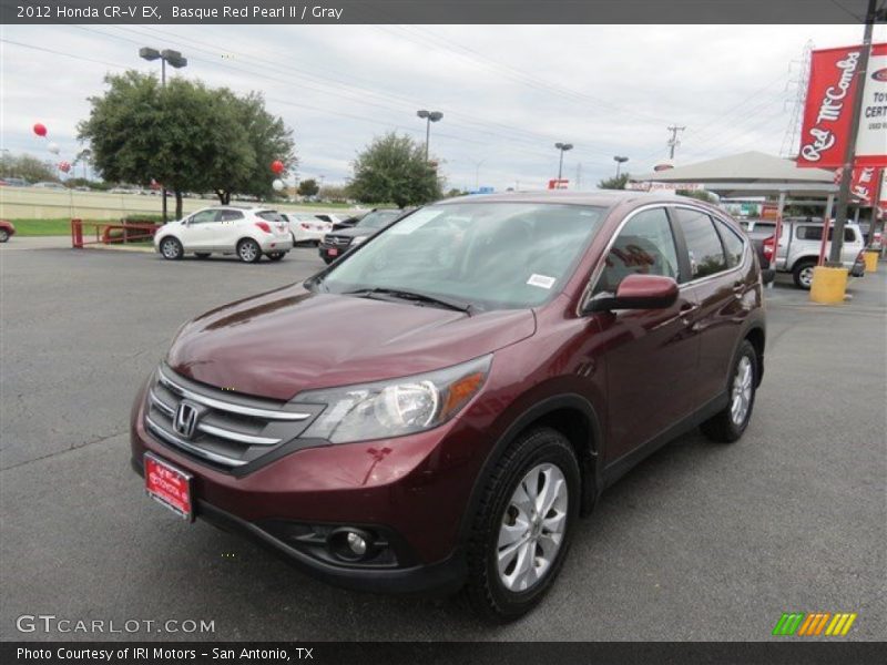Basque Red Pearl II / Gray 2012 Honda CR-V EX