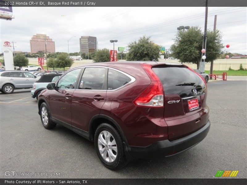 Basque Red Pearl II / Gray 2012 Honda CR-V EX