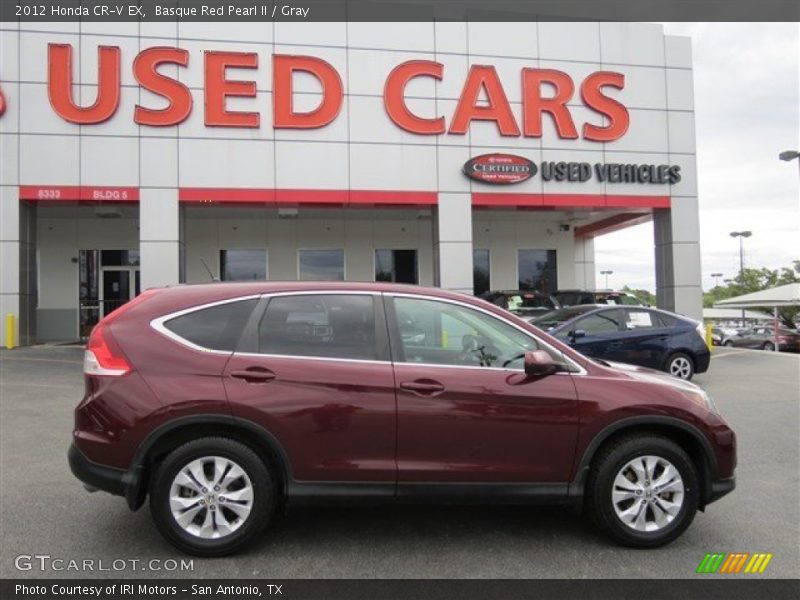 Basque Red Pearl II / Gray 2012 Honda CR-V EX