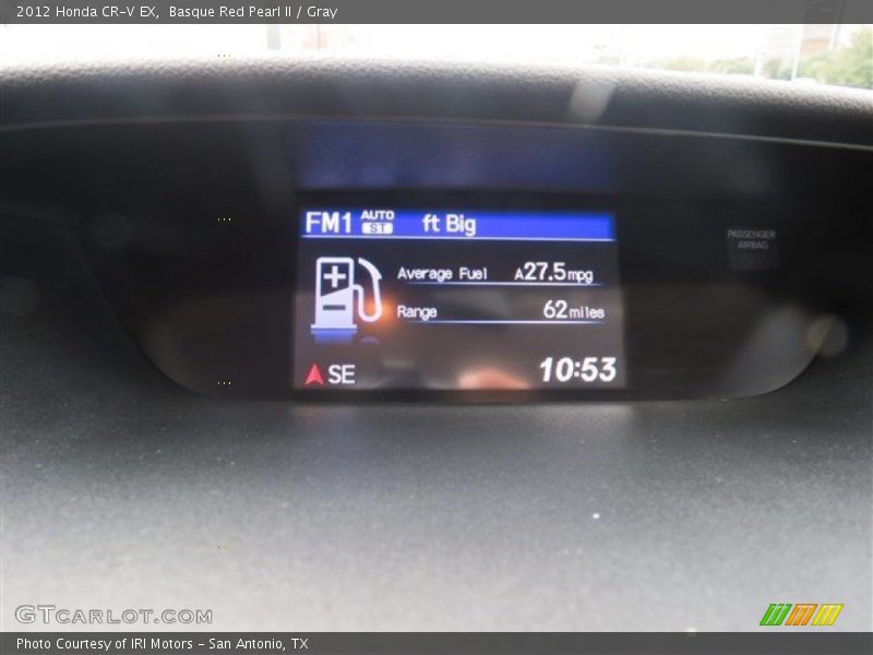 Basque Red Pearl II / Gray 2012 Honda CR-V EX