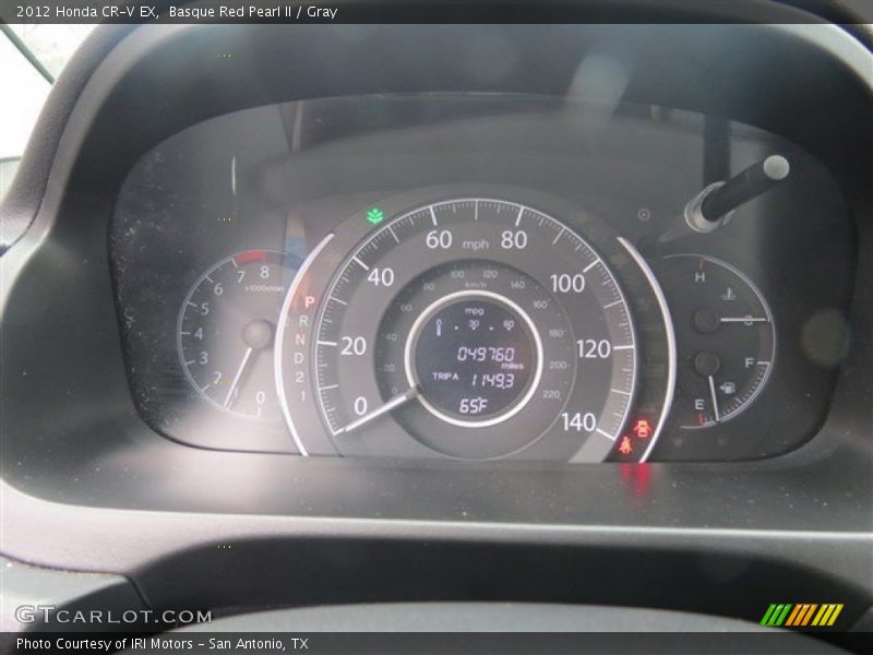 Basque Red Pearl II / Gray 2012 Honda CR-V EX