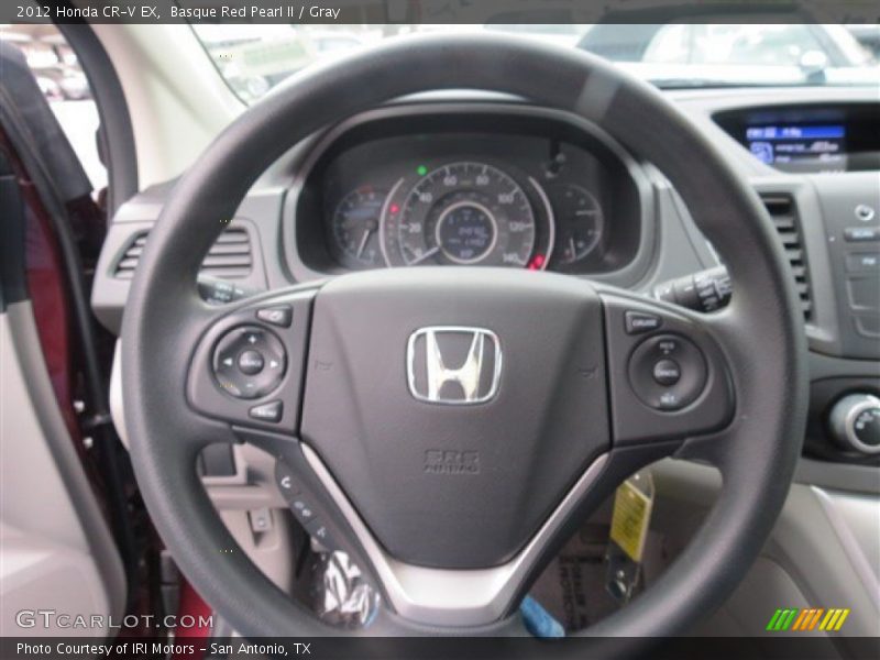 Basque Red Pearl II / Gray 2012 Honda CR-V EX