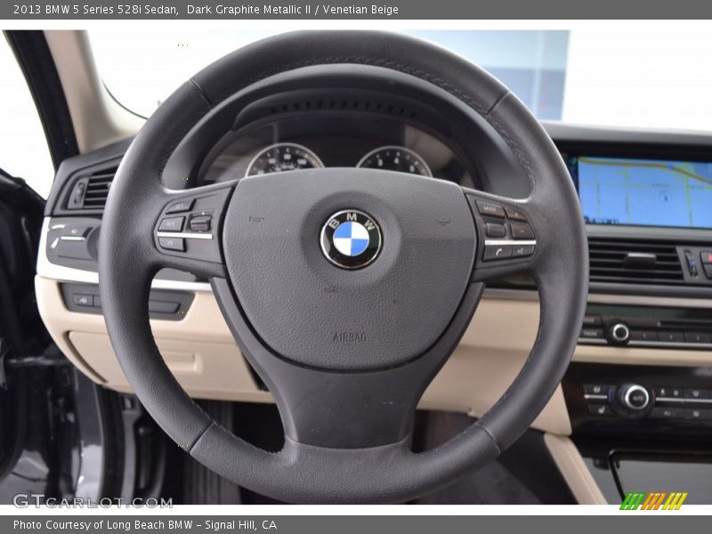Dark Graphite Metallic II / Venetian Beige 2013 BMW 5 Series 528i Sedan
