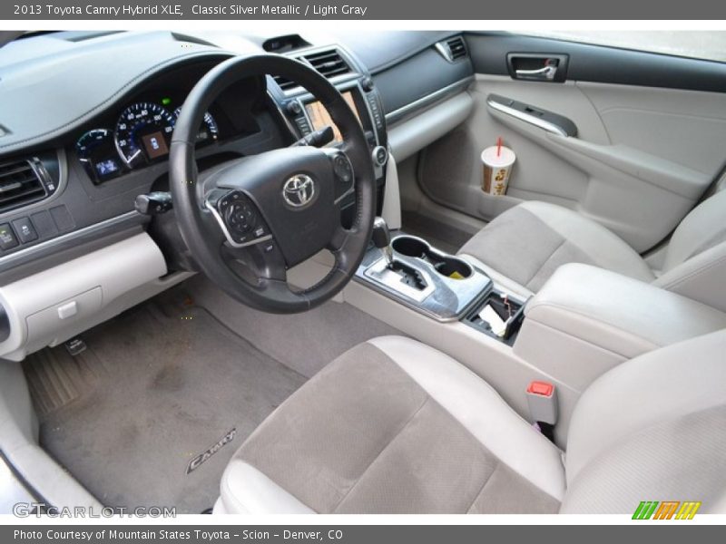 Classic Silver Metallic / Light Gray 2013 Toyota Camry Hybrid XLE