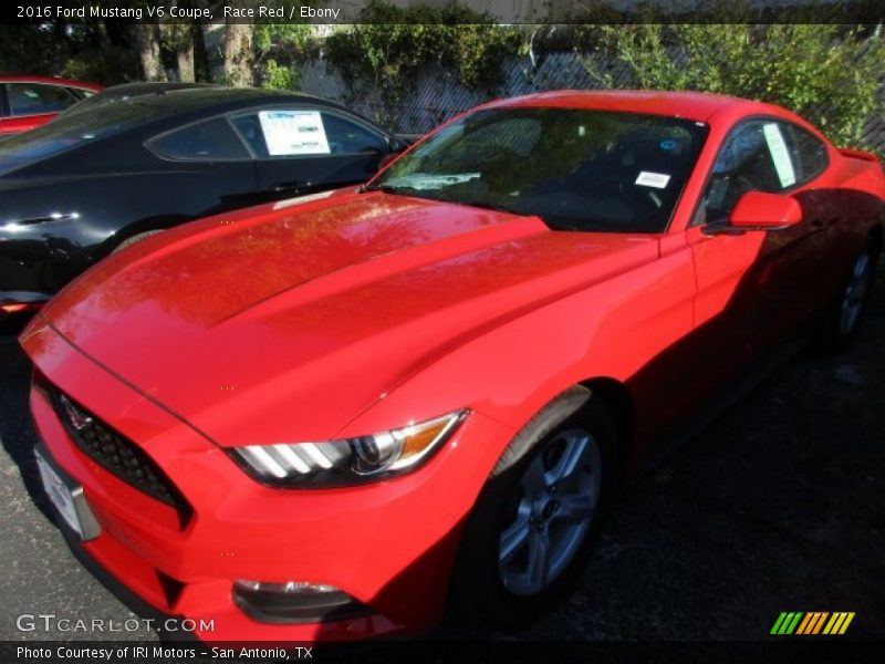 Race Red / Ebony 2016 Ford Mustang V6 Coupe