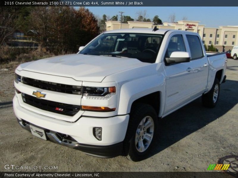 Summit White / Jet Black 2016 Chevrolet Silverado 1500 LT Z71 Crew Cab 4x4
