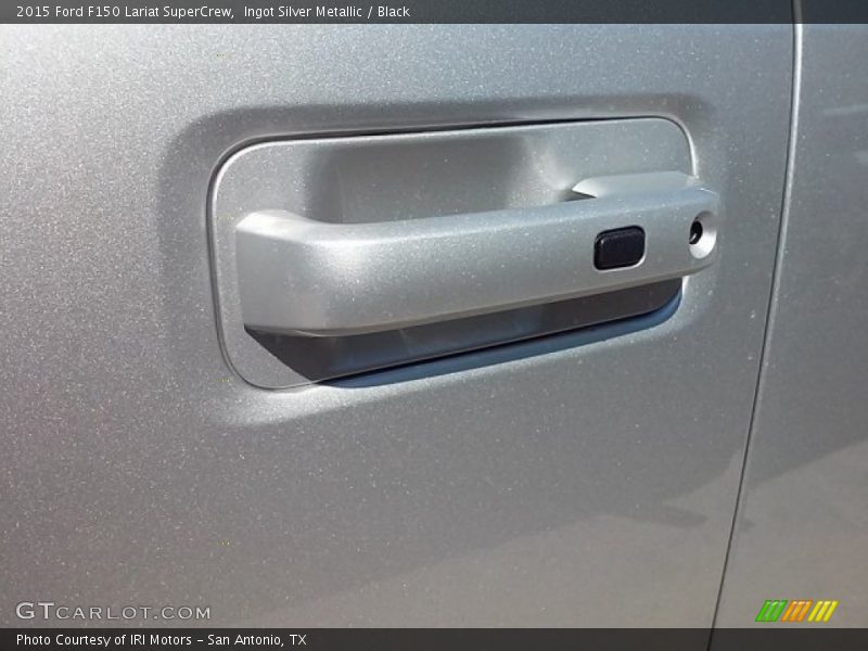 Ingot Silver Metallic / Black 2015 Ford F150 Lariat SuperCrew