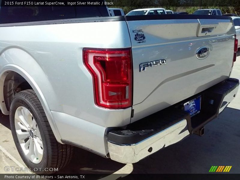 Ingot Silver Metallic / Black 2015 Ford F150 Lariat SuperCrew