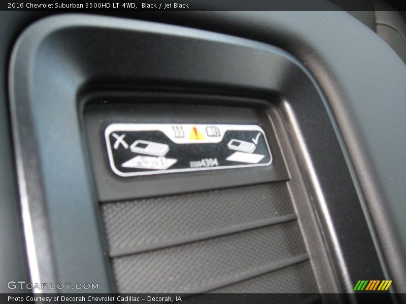Black / Jet Black 2016 Chevrolet Suburban 3500HD LT 4WD