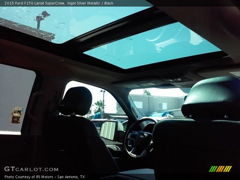 Ingot Silver Metallic / Black 2015 Ford F150 Lariat SuperCrew
