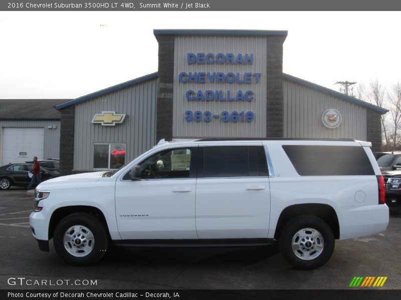 Summit White / Jet Black 2016 Chevrolet Suburban 3500HD LT 4WD