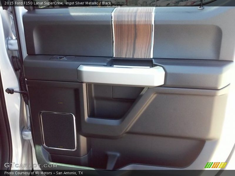 Ingot Silver Metallic / Black 2015 Ford F150 Lariat SuperCrew