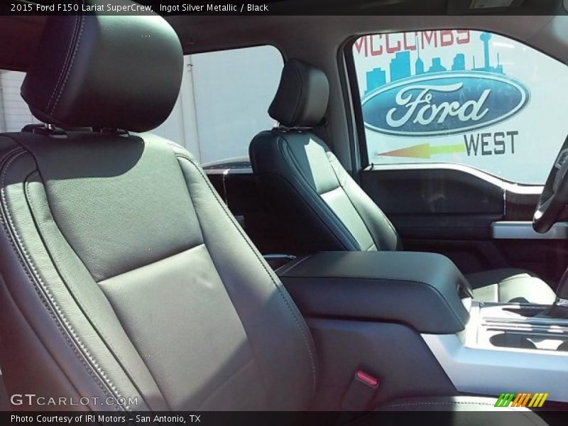 Ingot Silver Metallic / Black 2015 Ford F150 Lariat SuperCrew