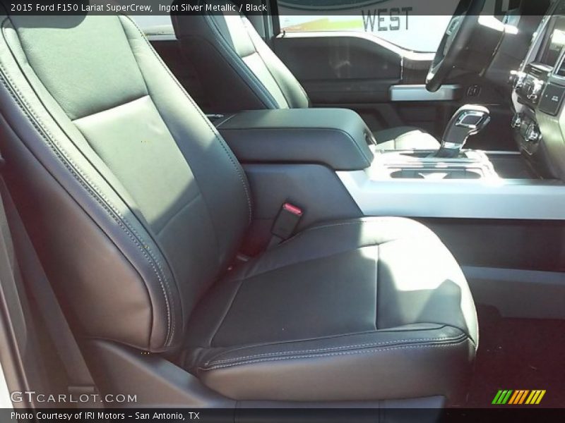 Ingot Silver Metallic / Black 2015 Ford F150 Lariat SuperCrew