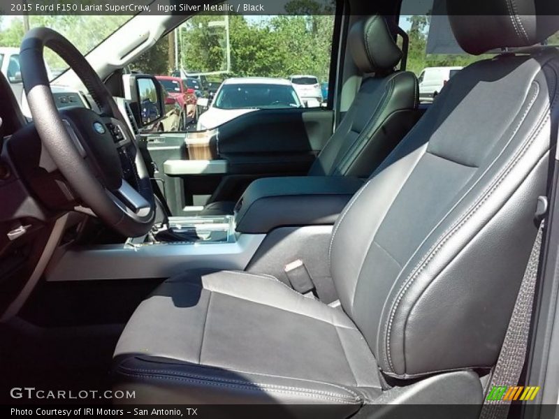 Ingot Silver Metallic / Black 2015 Ford F150 Lariat SuperCrew