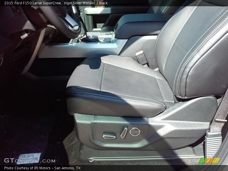 Ingot Silver Metallic / Black 2015 Ford F150 Lariat SuperCrew