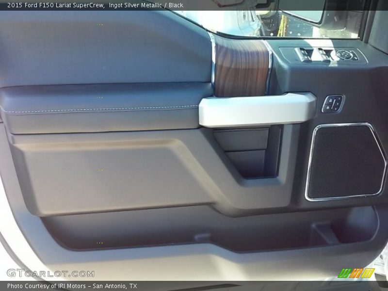 Ingot Silver Metallic / Black 2015 Ford F150 Lariat SuperCrew