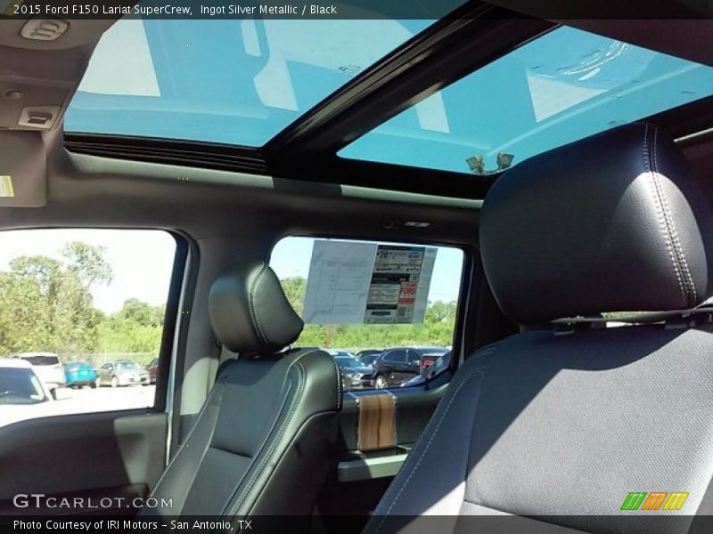Ingot Silver Metallic / Black 2015 Ford F150 Lariat SuperCrew