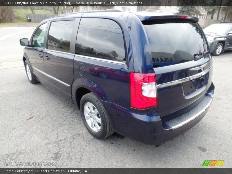 Crystal Blue Pearl / Black/Light Graystone 2012 Chrysler Town & Country Touring