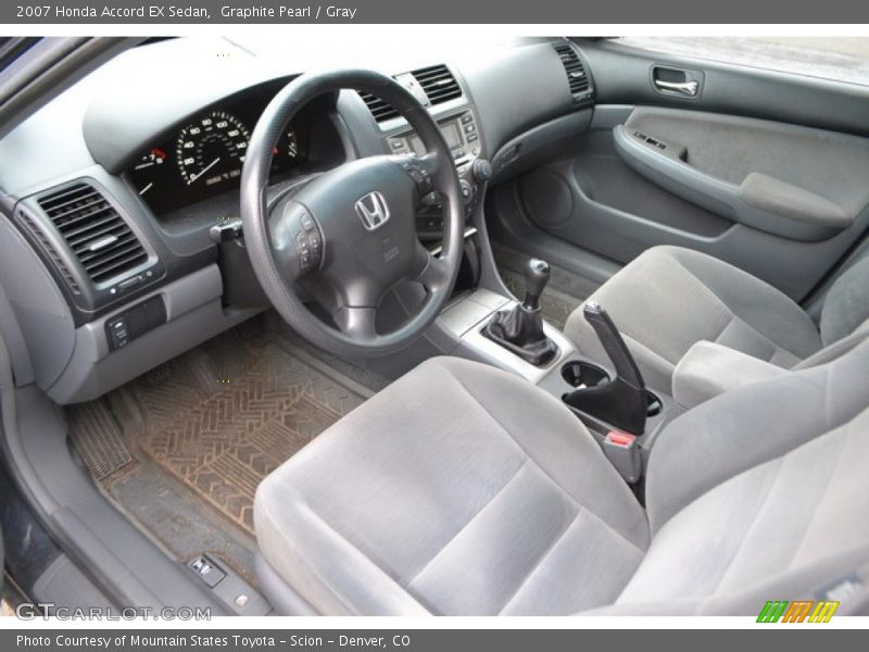  2007 Accord EX Sedan Gray Interior
