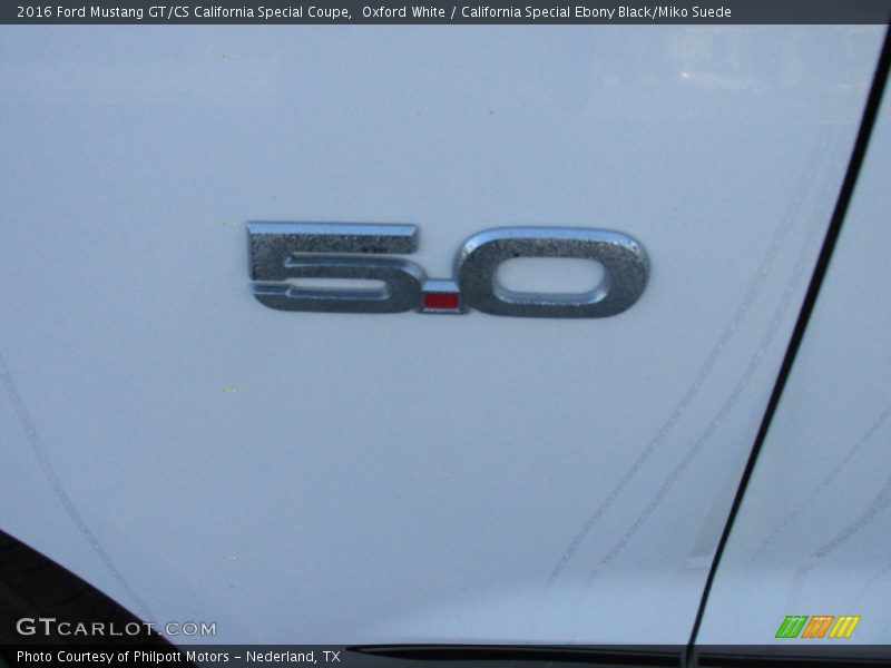 Oxford White / California Special Ebony Black/Miko Suede 2016 Ford Mustang GT/CS California Special Coupe