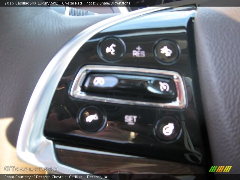 Crystal Red Tincoat / Shale/Brownstone 2016 Cadillac SRX Luxury AWD