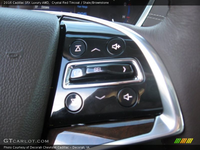 Crystal Red Tincoat / Shale/Brownstone 2016 Cadillac SRX Luxury AWD