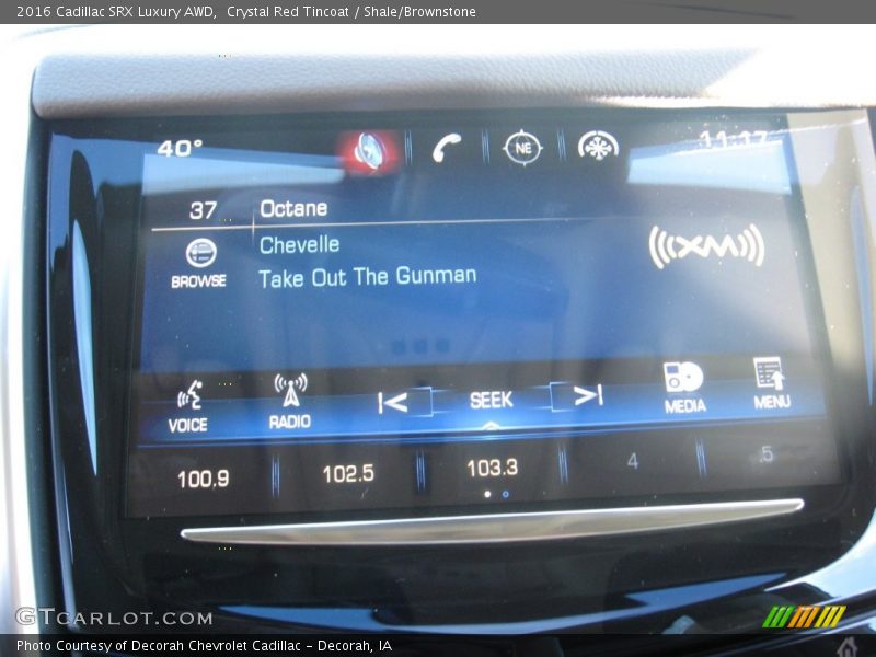 Crystal Red Tincoat / Shale/Brownstone 2016 Cadillac SRX Luxury AWD