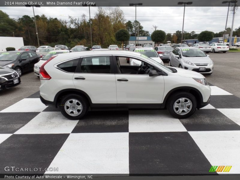 White Diamond Pearl / Gray 2014 Honda CR-V LX
