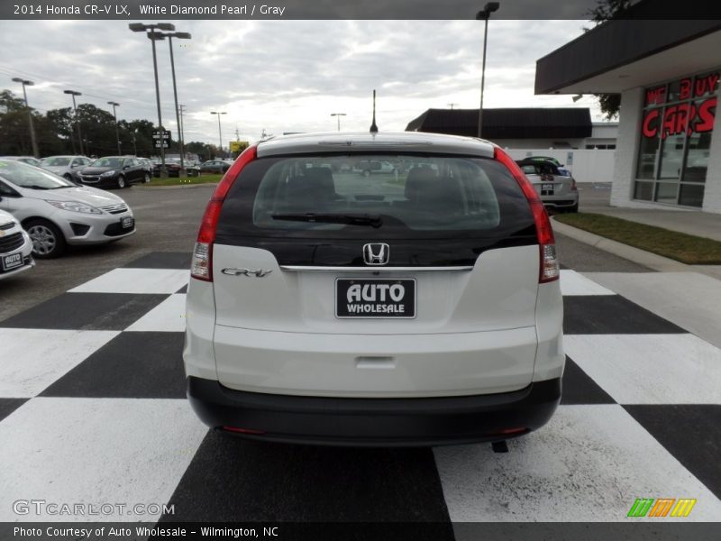 White Diamond Pearl / Gray 2014 Honda CR-V LX