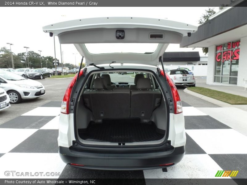 White Diamond Pearl / Gray 2014 Honda CR-V LX