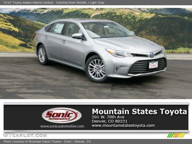 Celestial Silver Metallic / Light Gray 2016 Toyota Avalon Hybrid Limited