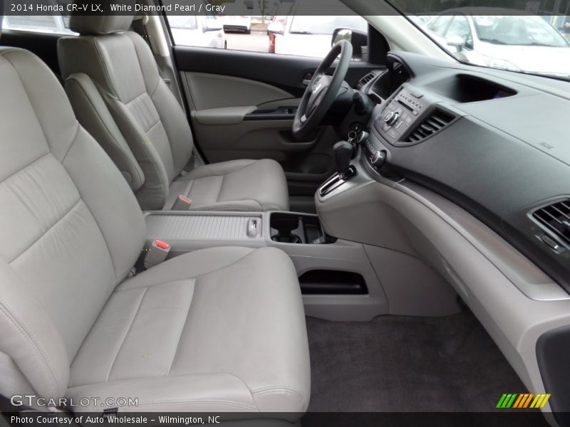 White Diamond Pearl / Gray 2014 Honda CR-V LX